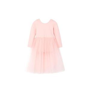Robe de ballet mi-longue style coréen OZKIZ pour enfants de 2 à 6 ans, toutes saisons, vente en gros, mode enfantine, tissu en mousseline à volants - Product Image 1