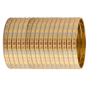 กำไลข้อมือ ORO-Z รุ่นโมเดิร์น ชุบสีสามเฉด คุณภาพสูง สไตล์ชาติพันธุ์ สำหรับงานปาร์ตี้ ดีไซน์หรูหรา ประดับเพชร ตัดลายสวยงาม เครื่องประดับแฟชั่นสำหรับผู้หญิง - Product Image 1