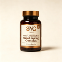 OEM Racine de Maca Naturelle Panax Elite Formule Beauté Énergisante 10:1 pour Hommes, Amélioration de la Densité Osseuse, 60 Capsules, Supplément Privé