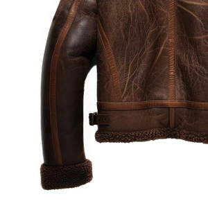Top Quality <b>Mens</b> Leather <b>Fur</b> <b>Jacket</b> Heavy Warm Winter Wear Premium Leather OEM ODM Service 2026 New Arrival Fashion Apparel - Product Image 6