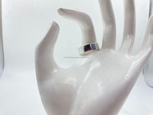 Anillo de plata 92,5 auténtico para él o ella, artesanía de plata pura, brillo de larga duración y aspecto clásico - Product Image 2