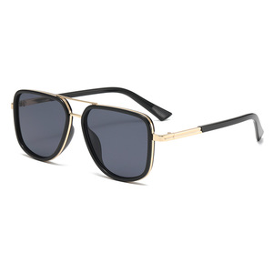 Lunettes de soleil tendance RTS avec protection UV400, monture métallique pleine, verres PC, légères (33g), pour usage extérieur, hommes et femmes, 2026 - Product Image 1