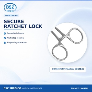 ที่จับเข็ม BSZ SURGICO Mayo-Hegar ขนาด 16 ซม. แบบตรง ทำจากสแตนเลส สำหรับการผ่าตัดทั่วไป - Product Image 3