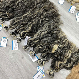 Extensiones de Cabello Vietnamita Doble Trama Listas para Enviar, Cabello Virgen en Paquetes, Ondulado Natural, Alta Calidad - Product Image 2