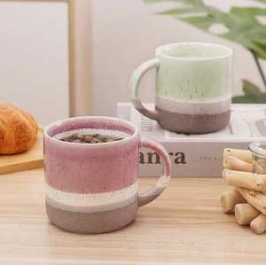 Taza de café de cerámica colorida personalizada de fábrica, estilo japonés, taza de espresso de cerámica gruesa sin asa, taza de espresso de arcilla de UO - Product Image 2