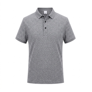 Polo brodé avec logo, polo uni, polo de golf à manches courtes, polo en tissu tissé - Product Image 6