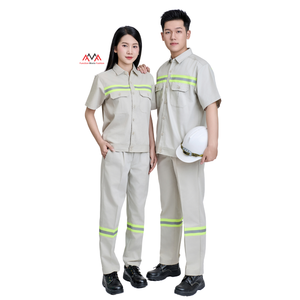 Meilleures ventes : Nouvelle tenue de soudeur bleu foncé, ensemble de vêtements de travail personnalisés, unisexe, mode professionnelle, respirant en PE, séchage rapide, uniforme FMF - Product Image 1