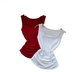 Chaleco Corto Plisado con Cuello Halter Transpirable, Top sin Mangas Versátil de Color Sólido para Mujer, Ideal para Usar al Aire Libre en Verano - Product Image 4