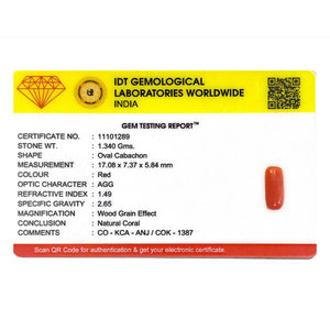 Premium 6.7 Carat Natural Red Coral Oval Cabochon Loose Gemstone for Fine Jewelry - Product Image 4