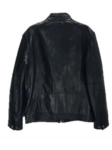 เสื้อแจ็คเก็ตหนังสีดำบอสตันฮาร์เบอร์โมโตสำหรับผู้ชาย - Product Image 2
