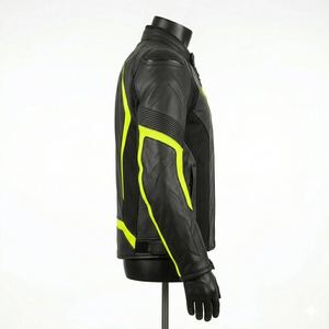 Custom Made Unisex Summer Leather Motorcycle <b>Racing</b> <b>Jacket</b> Breathable Windproof Sportswear for Bike Riding - Product Image 2