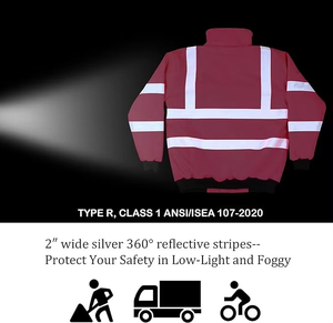 Reflective Fluorescent Hi-Vis Eco-Friendly Quick Dry Quilted Cotton Breathable Body Cooling Safety <b>Jacket</b> <b>for</b> <b>Men's</b> Construction - Product Image 3