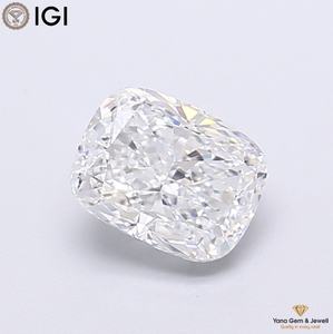 เพชร CVD สี D ความสะอาดระดับ VS1 น้ำหนัก 4.02 กะรัต รูปทรงคุชชั่น พร้อมใบรับรอง IGI สำหรับแหวนปรับขนาดได้แบบโซลิแทร์ - Product Image 1
