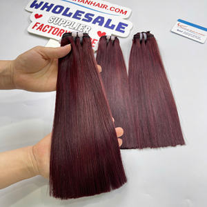 Vente Flash Cheveux Vietnamiens Bruts Os Trame Droite Extension de Cheveux Tendance Couleur Non Synthétique Pas d'Emmêlement Pas de Mélange Grand En Stock - Product Image 4