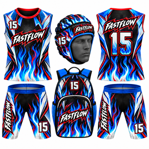 Maillots d'entraînement de football 7v7 imprimés numériquement, ensemble uniforme personnalisé respirant en polyester 100% à séchage rapide pour athlètes - Product Image 1