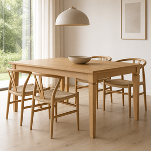 Pied de table en bois massif, pied de meuble en bois massif, forme carrée, style traditionnel, base de table, installation facile, utilisation à domicile ou au bureau - Product Image 4