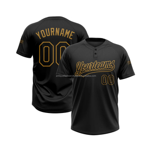 Maillots de baseball et ensembles d'uniformes de softball respirants, personnalisés par sublimation, OEM, de haute qualité, neufs, en gros, style antique - Product Image 1