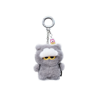 Porte-clés mini Zoa Line Friends G-Dragon K-POP Zo&Friends, pendentif en peluche Zoa, couleur grise