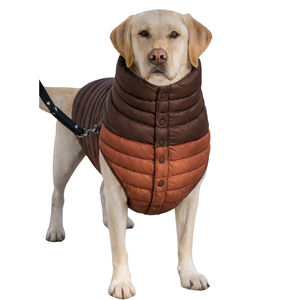 Abrigos Acolchados para Mascotas con Cuello Alto y Dos Tonos de Color, Chaquetas Elegantes de Estilo Regular para Perros, para Usar en Casa y al Aire Libre - Product Image 1