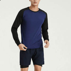Dry Fit Quick Dry Long Sleeve Men's Sweatshirt <b>100</b>% <b>Polyester</b> Anti-Wrinkle Sport Casual <b>Shirt</b> - Product Image 1