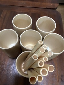 Gobelet à café réutilisable en bambou naturel, écologique, 400 ml, lisse et poli, vente en gros d'usine au Vietnam - Product Image 2