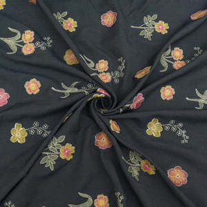 Tissu en denim de coton avec broderie pour les acheteurs de vêtements, tissu en dentelle, tissu pour vêtements, vente en gros, export, fourniture de vêtements de mode, Royaume-Uni - Product Image 6