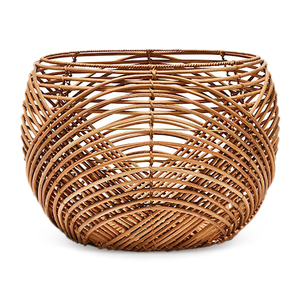 Cesta de Almacenamiento Multiusos de Bambú y Ratán, Hecha a Mano, Ecológica, Diseño Rústico, Forma Personalizable, Organizador para el Hogar y la Cocina - Product Image 5