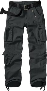Men's Cotton <b>Work</b> <b>Pants</b> Cargo Trousers With Tool Pockets Dust Proof <b>Black</b> - Product Image 3
