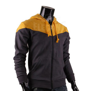 Sudadera con Capucha para Hombre, Color Sólido, Manga Larga, con Cordón y Bolsillo, Estilo Casual, Tejida, Holgada, ODM, Poliéster/Algodón, Tendencia - Product Image 4