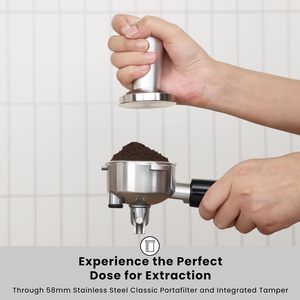 Machine à expresso 1000C, pression de 20 bars avec manomètre et buse vapeur pour mousse de lait - Product Image 4