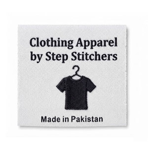Étiquettes tissées pour vêtements, sweats à capuche, chemises, vestes, sacs, uniformes, étiquettes de couture personnalisées pour vêtements et articles de mode - Product Image 1