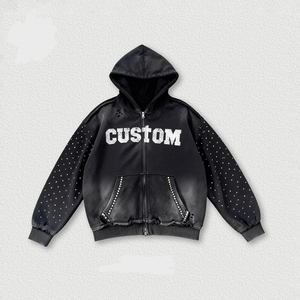 Wholesale Retail Boutique Hoodie Premium Custom Logo <b>Zip</b> Hoodies Low MOQ Supplier Service - Product Image 6