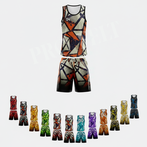 Your Own Design Printed Reversible Basketball Jersey Uniform Set Breathable Quick Dry Team Wear for Youth Training Club Kit - Product Image 1