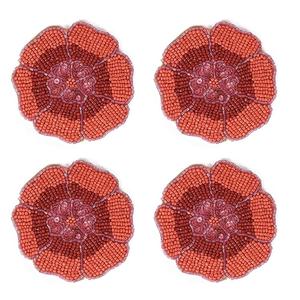 Handmade Seed Bead <b>Coasters</b> With Intricate Embroidery Design Custom Beaded <b>Drink</b> <b>Coasters</b> <b>for</b> Coffee and Dining Tables - Product Image 6