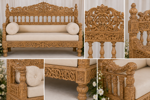Mandap de mariage traditionnel de style Grand Temple, Mandap de mariage personnalisé pour cérémonie sud-indienne, Mandap Prestige USA - Product Image 4