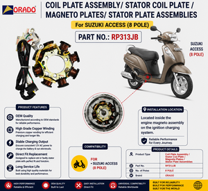 Offre Spéciale – Ensemble de Plaques de Bobine de Stator à 8 Pôles Suzuki Access pour Scooter à Deux Roues – Pièces de Rechange – Fabricant Inde - Product Image 5