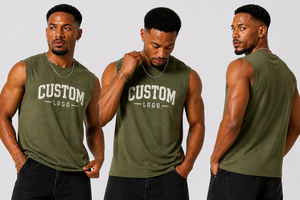 Camisetas sin Mangas de Alta Calidad, Camiseta Deportiva, Transpirable, Elástica, de Algodón, Corte Holgado, para Hombre - Product Image 3
