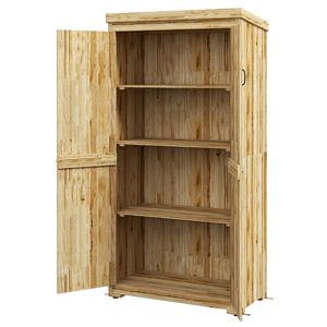 Casetta da Giardino Impermeabile in Acciaio Zincato con Serratura per Deposito Sicuro all'Aperto - Product Image 1