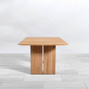 Mesa de Comedor de Madera de Teca Sólida, Elegante y Moderna, Mesa de Madera Rústica para Restaurante, Hotel y Muebles de Villa - Product Image 5