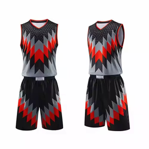 Tenue de Basketball Personnalisée Respirante à Imprimé Léopard, Vêtements d'Équipe en Spandex/Polyester Unisexe - Product Image 1