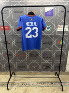 เสื้อฟุตบอลสีน้ำเงินสำหรับผู้ชาย Stargaze Sportswear พิมพ์ลายแบบ Sublimated ระบายเหงื่อได้ดี แขนสั้น ทรงปกติ ชุดทีมสำหรับผู้ใหญ่ - Product Image 4
