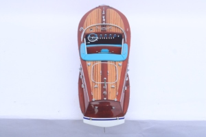 เรือใบจำลอง RIVA ARISTON (ตัวเรือสีขาว) งานแฮนด์เมด ของสะสมงานศิลปะโบราณ ตกแต่งธีมมหาสมุทร ตั้งโชว์ได้ โฮชิมินห์เกีย - Product Image 5