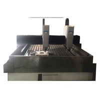 Machine de gravure sur pierre à Double tête, marbre, granit, Center d'usinage de routeur CNC pour la gravure de découpe