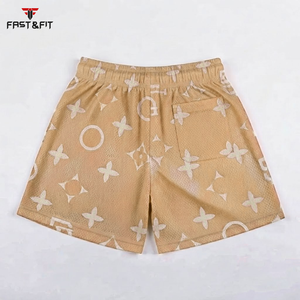 Shorts de sport décontractés pour hommes, nouveau style, motif uni, nylon et coton, imperméables, respirants, séchage rapide, en solde - Product Image 2