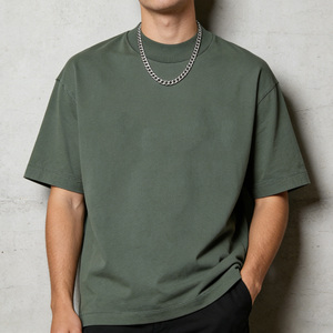 Camiseta con Efecto Ácido para Hombre, Estilo Hip Hop Urbano, Algodón Vintage, Logotipo Personalizado Impreso, Proveedor de Camisetas Lavadas al por Mayor - Product Image 1