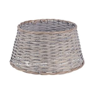 Wicker <b>Christmas</b> <b>Tree</b> Skirt Collar, Luxury Rustic Gray Wicker <b>Tree</b> <b>Base</b> Cover <b>for</b> <b>Christmas</b> Holiday and Home Decor - Product Image 1