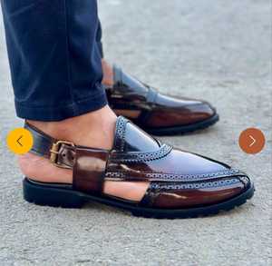Sandales artisanales marron pour hommes, de qualité supérieure, confortables et légères, à prix bas et faible MOQ. - Product Image 2