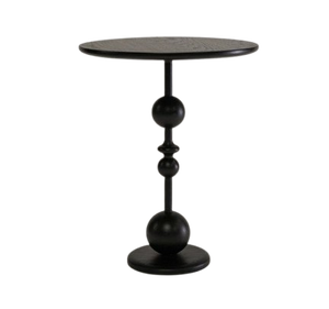 โต๊ะข้างอะลูมิเนียมทรงกลมทันสมัย โต๊ะกาแฟฐานทรงเสา ดีไซน์เนอร์ สำหรับใช้ในห้องนั่งเล่น โรงแรม คาเฟ่ - Product Image 1