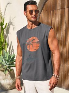 เสื้อกล้ามออกกำลังกายลำลองสำหรับผู้ชายเสื้อแขนกุดสำหรับผู้ชายเสื้อแขนกุดออกแบบโลโก้ได้ตามต้องการ - Product Image 3