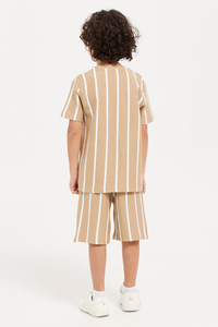 Ensemble T-shirt et short personnalisés pour enfants OEM, vêtements pour bébés, tenues d'été pour tout-petits, garçons et filles, T-shirt doublé et short, ensemble 2 pièces - Product Image 3